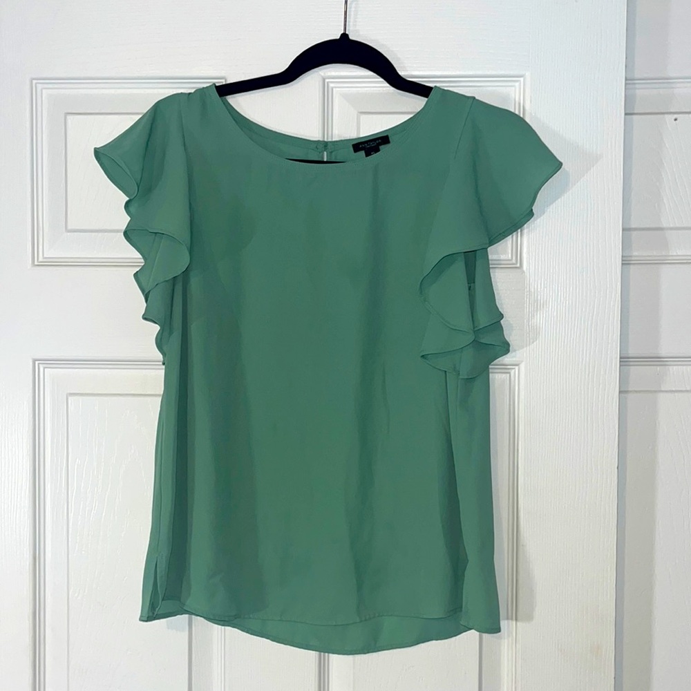 AnnTaylor Green Blouse